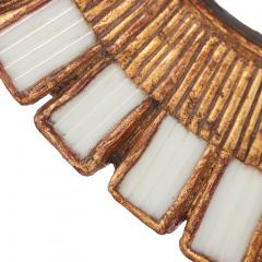 Line Vautrin A White Glass and Resin Mirror in the Manner of Line Vautrin Contemporary  - 4636524