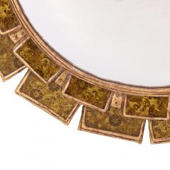 Line Vautrin A Yellow Glass and Resin Convex Mirror in the manner of Line Vautrin  - 4649201