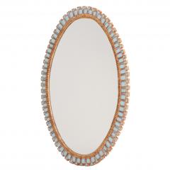 Line Vautrin An Oval Mirror in the manner of Line Vautrin  - 4385180