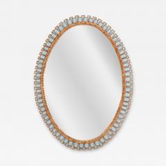 Line Vautrin An Oval Mirror in the manner of Line Vautrin  - 4385201