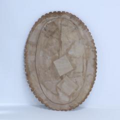 Line Vautrin An oval mirror made of gilt resin and blue glass in the manner of Line Vautrin  - 3247424