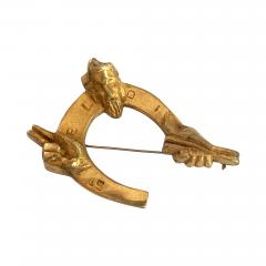 Line Vautrin Bronze Brooch St Eloi by Line Vautrin - 956468