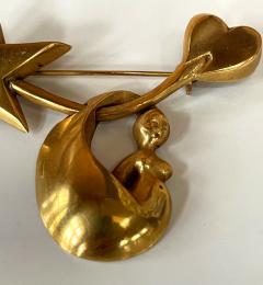 Line Vautrin Bronze Brooch by Line Vautrin - 2298992