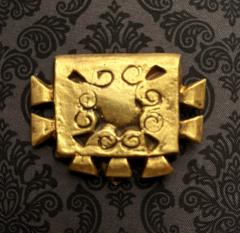 Line Vautrin French Bronze Buckle Brooch Line Vautrin - 1896075