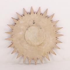 Line Vautrin Glass resin sunburst mirror in manner of Vautrins Soleil Pointes design  - 3760368