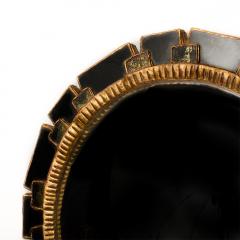 Line Vautrin Large giltwood mirror w dark colored glass frame in the manner of Line Vautrin - 2007587