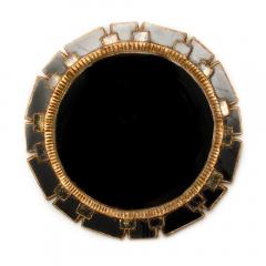 Line Vautrin Large giltwood mirror w dark colored glass frame in the manner of Line Vautrin - 2007588