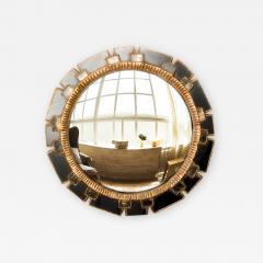 Line Vautrin Large giltwood mirror w dark colored glass frame in the manner of Line Vautrin - 2009839