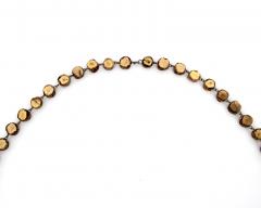 Line Vautrin Line Vautrin Gold Talosel Resin and Gold Mirror Double Necklace France c1960 - 3285870