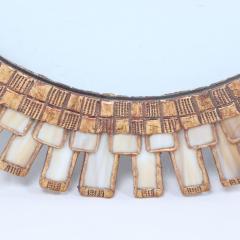 Line Vautrin Wood and resin convex mirror having ivory colored glass manner fo Line Vautrin  - 3250676