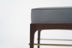Linear Stools in Special Walnut Series 18 by Stamford Modern - 3339670
