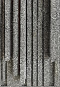Lines of Stone Grey Hank Hecht Wood Assembledge Wall Sculpture 2002 - 4585916