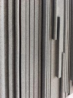 Lines of Stone Grey Hank Hecht Wood Assembledge Wall Sculpture 2002 - 4585918