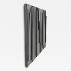 Lines of Stone Grey Hank Hecht Wood Assembledge Wall Sculpture 2002 - 4588830