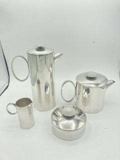 Lino Sabattini 1960s silver plated Tea set By Lino Sabattini for Christofle - 3835977
