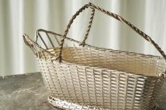 Lino Sabattini Lino Sabattini for Christofle Bottle Holder in Silvered Metal - 4468204