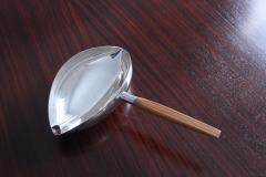 Lino Sabattini Saulieu Silver Plated Gravy Boat with Wooden Handle by Lino Sabattini - 4405809