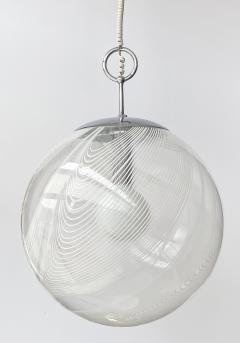 Lino Tagliapietra Italian Murano Glass Globe Pendant Chandelier by Lino Tagliapietra - 1332283