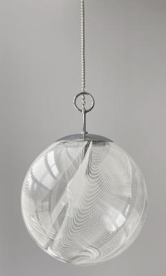 Lino Tagliapietra Italian Murano Glass Globe Pendant Chandelier by Lino Tagliapietra - 1332285