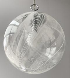 Lino Tagliapietra Italian Murano Glass Globe Pendant Chandelier by Lino Tagliapietra - 1332286