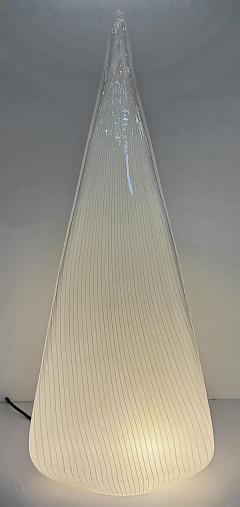 Lino Tagliapietra Large Vintage Lino Tagliapietra Murano Vetri Pyramid Lamp Two Available - 4346734