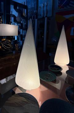 Lino Tagliapietra Large Vintage Lino Tagliapietra Murano Vetri Pyramid Lamp Two Available - 4346746