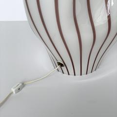 Lino Tagliapietra Lino Tagliapietra Murano Glass Striped Balloon Table Lamp for Effetre - 982268