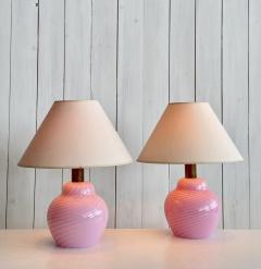 Lino Tagliapietra Lino Tagliapietra pair of table lamps 1980s - 4294373