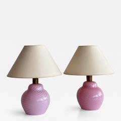 Lino Tagliapietra Lino Tagliapietra pair of table lamps 1980s - 4296894