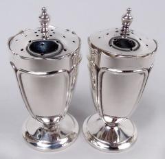 Lionel Alfred Crichton Pair of Crichton English Edwardian Classical Salt Pepper Shakers - 3798598