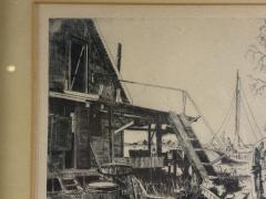 Lionel Barrymore SIGNED ETCHING POINT MUGU CALIFORNIA BY LIONEL BARRYMORE - 4494769