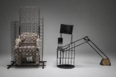Lionel Jadot Functional art Throne Chair Black Caterpillar by Lionel Jadot 2020 - 3386848