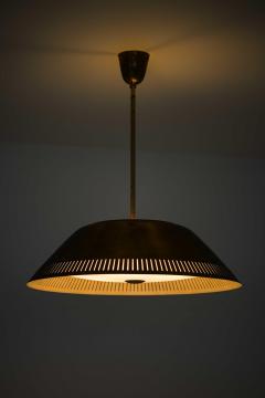 Lisa Johansson Pap Ceiling Lamp Model 61 in Brass Glass Plastic by Lisa Johansson Pape 1950s - 4699365