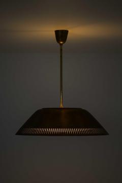 Lisa Johansson Pap Ceiling Lamp Model 61 in Brass Glass Plastic by Lisa Johansson Pape 1950s - 4699366