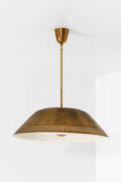 Lisa Johansson Pap Ceiling Lamp Model 61 in Brass Glass Plastic by Lisa Johansson Pape 1950s - 4699375
