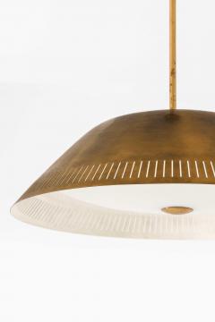 Lisa Johansson Pap Ceiling Lamp Model 61 in Brass Glass Plastic by Lisa Johansson Pape 1950s - 4699379