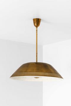 Lisa Johansson Pap Ceiling Lamp Model 61 in Brass Glass Plastic by Lisa Johansson Pape 1950s - 4699497