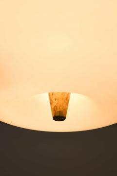 Lisa Johansson Pap Ceiling Lamp Model 71 in Brass and Opaline Glass by Lisa Johansson Pape 1950s - 4744292