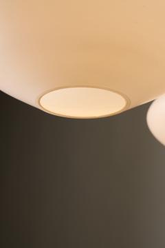 Lisa Johansson Pape Bulbo Opaline Glass Chandelier 1950s - 4499225