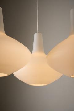 Lisa Johansson Pape Bulbo Opaline Glass Chandelier 1950s - 4499226