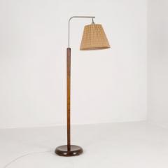Lisa Johansson Pape Early Lisa Johansson Pape Floor Lamp in Birch Rattan Orno 1940s - 4581481