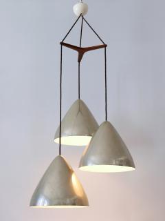 Lisa Johansson Pape Elegant Cascading Pendant Lamp by Lisa Johansson Pape for Orno Finland 1960s - 3243234