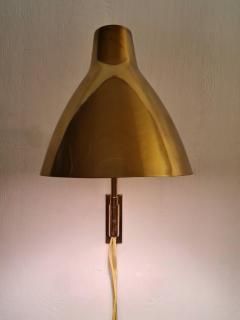 Lisa Johansson Pape Lisa Johansson Pap Adjustable Wall Lamp 50 055 in Solid Brass Orno 1950s - 3951044