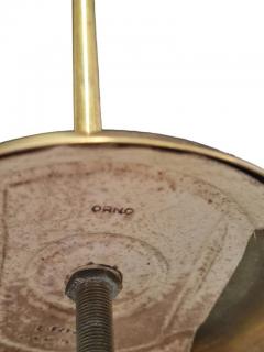 Lisa Johansson Pape Lisa Johansson Pap Ceiling Pendant 61 347 Glass Brass Gray Paint Orno 1950s - 4183881
