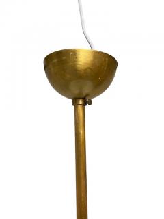 Lisa Johansson Pape Lisa Johansson Pap Chandelier Model 1068 in Brass Glass Orno 1950s - 3943937