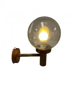 Lisa Johansson Pape Lisa Johansson Pap Outdoor Wall Lamp 140 015 in Copper and Glass Orno 1950s - 3994356