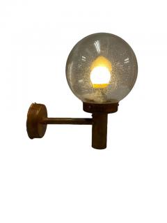 Lisa Johansson Pape Lisa Johansson Pap Outdoor Wall Lamp 140 015 in Copper and Glass Orno 1950s - 3994357