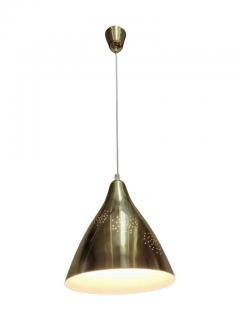 Lisa Johansson Pape Lisa Johansson Pap Perforated Brass Ceiling Pendant model 61 314 Orno 1950s - 3962845