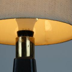 Lisa Johansson Pape Lisa Johansson Pap Table Lamp 46 186 LJP in Leather and Linen Orno 1950s - 4211113