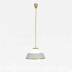 Lisa Johansson Pape Lisa Johansson Pap UFO Pendant 61 347 Glass Brass White Orno 1950s - 4329126